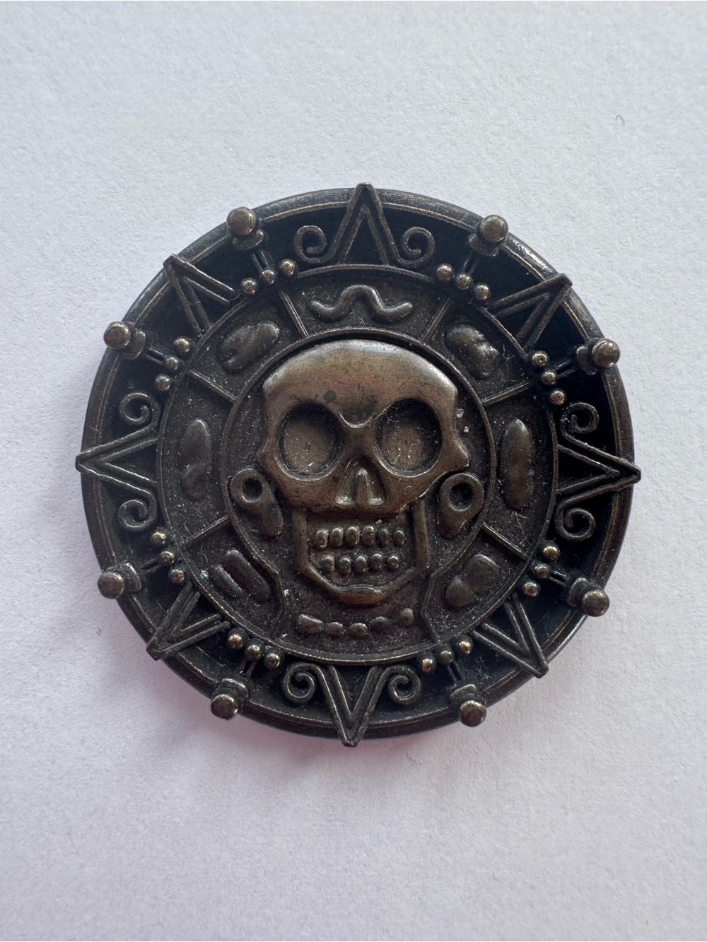 Disney Pirates of the Caribbean Skull Medallion  Coin Medallion